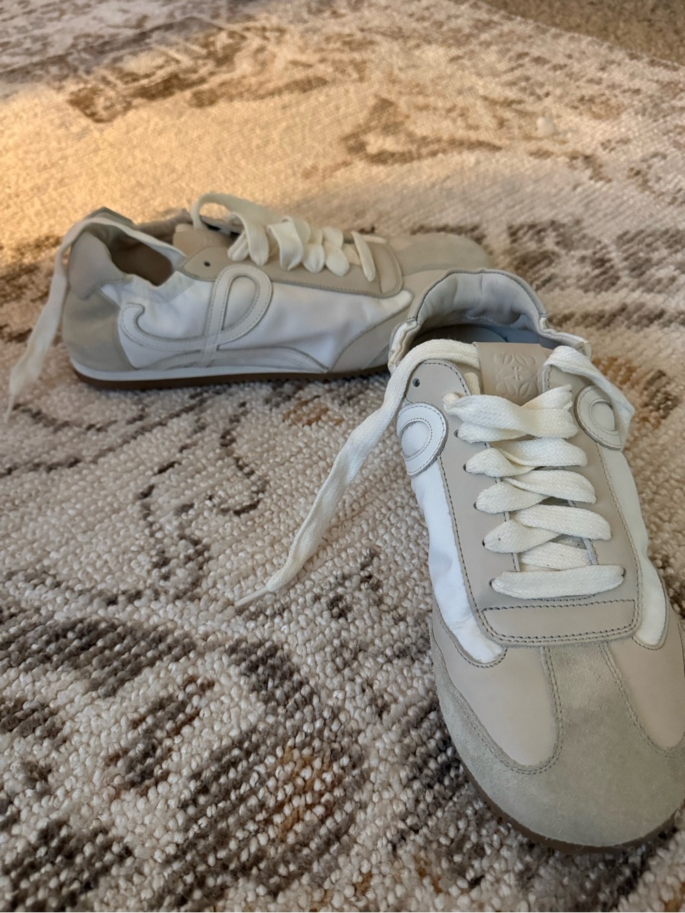 ✨Loewe Ivory and White Suede-Trim Ballet Runner 2.0✨ - Picture 3 of 6